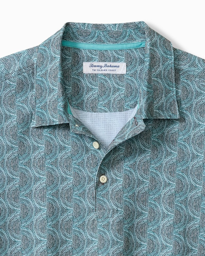 Big &amp; Tall Bahama Coast Wild Waves IslandZone Polo - Graphite Gray