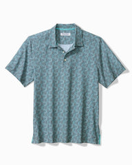 Big &amp; Tall Bahama Coast Wild Waves IslandZone Polo - Graphite Gray