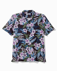 Big &amp; Tall Bahama Coast Midnight Flora IslandZone Shirt - Black