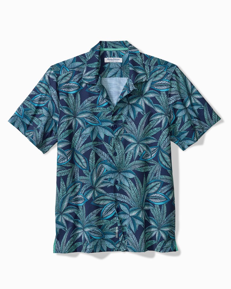 Big &amp; Tall Bahama Coast Luau Blooms IslandZone Shirt - Insignia Blue