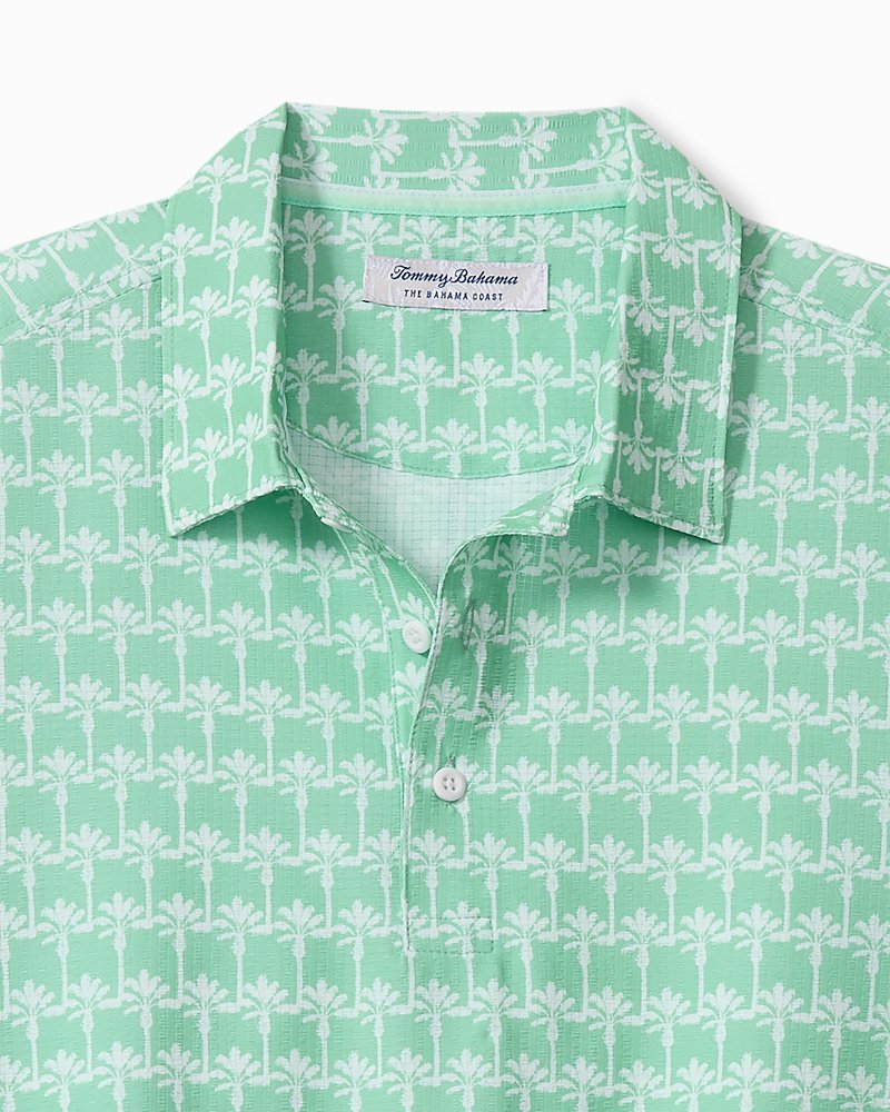 Big &amp; Tall Bahama Coast Palm Reader IslandZone Polo - Mint Mojito