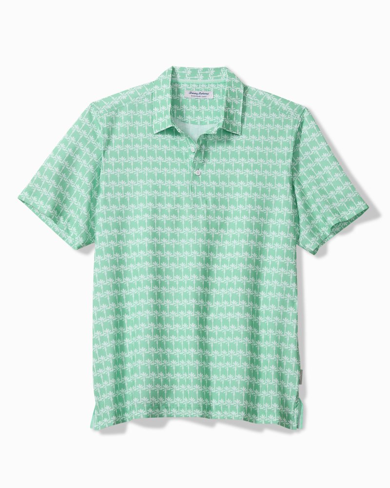 Big &amp; Tall Bahama Coast Palm Reader IslandZone Polo - Mint Mojito