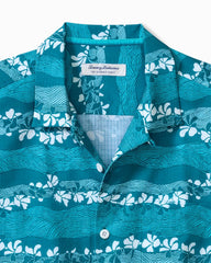 Big &amp; Tall Bahama Coast Lei O' Waves IslandZone Shirt - Sea Jade