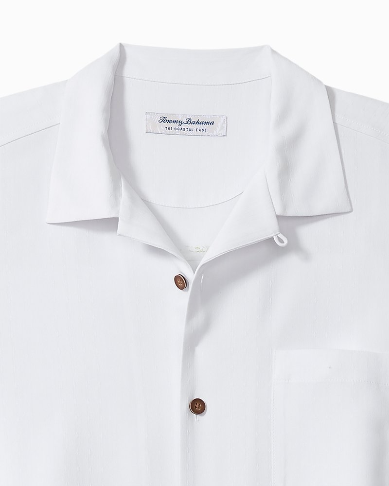 Big &amp; Tall Coastal Ease Designated Driver IslandZone Camp Shirt - White