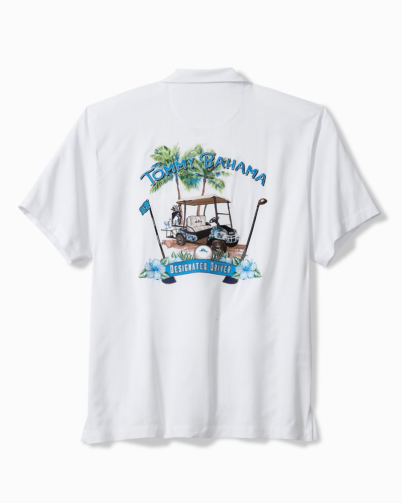 Big &amp; Tall Coastal Ease Designated Driver IslandZone Camp Shirt - White