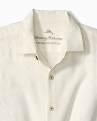 Big &amp; Tall Kona Luxe Border Silk Camp Shirt - Continental