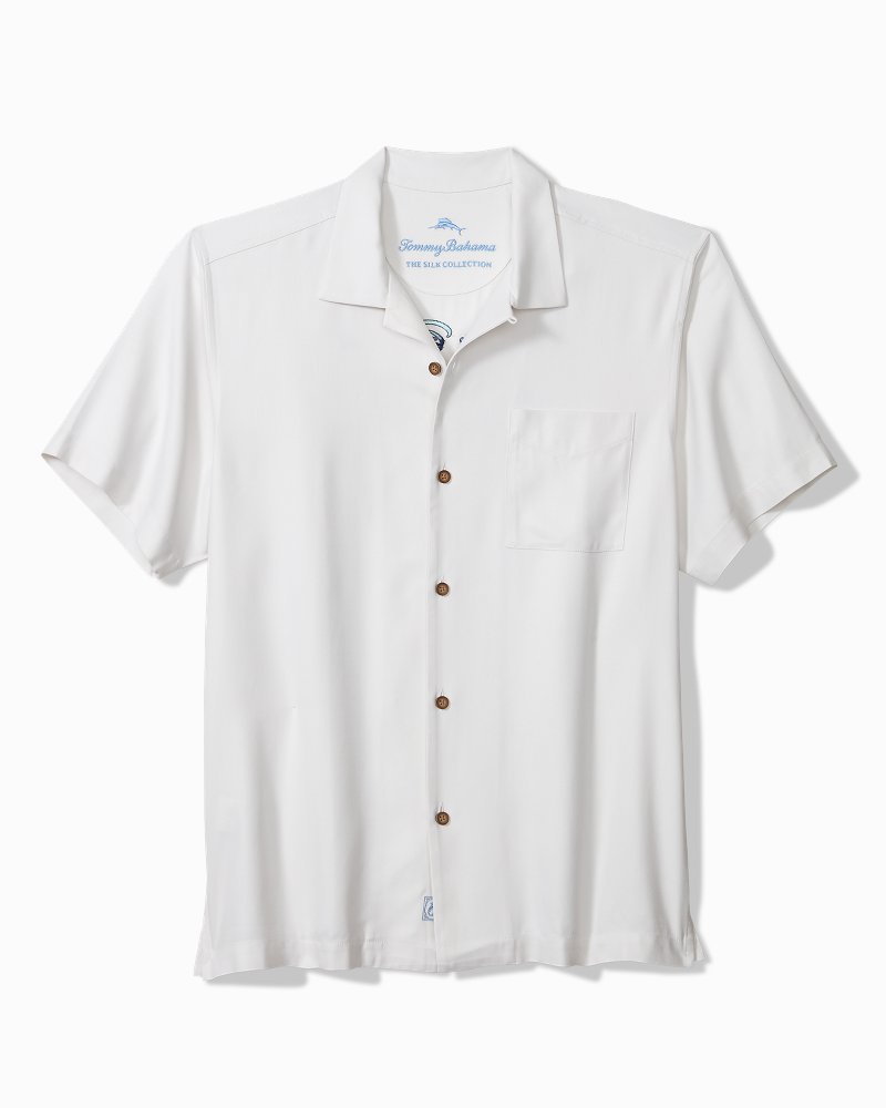 Big &amp; Tall Is Mai Tai On Straight Silk Camp Shirt - Continental