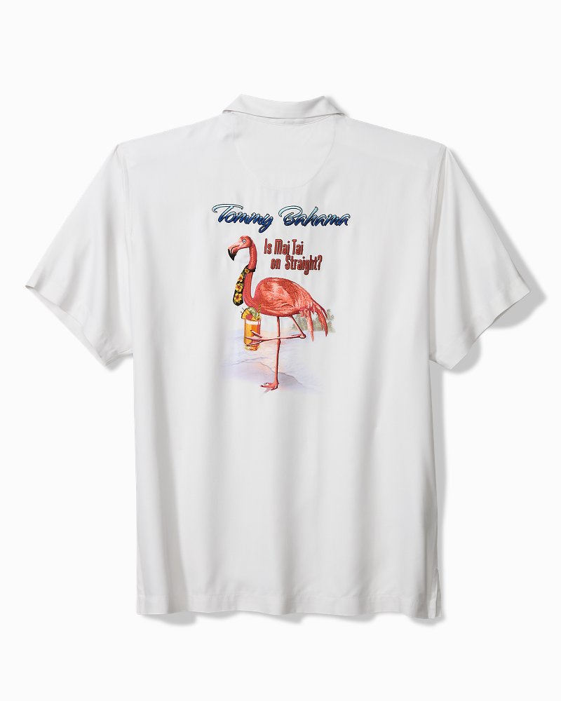 Big &amp; Tall Is Mai Tai On Straight Silk Camp Shirt - Continental