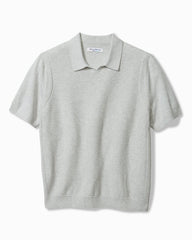 Big &amp; Tall Capri Cove IslandZone® Sweater Polo - Heather Grey