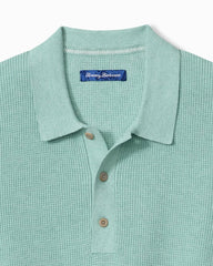 Big &amp; Tall Playa Blanca Sweater Polo - Breeze