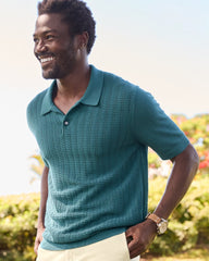 Big &amp; Tall Coolside Sun Bliss IslandZone Polo - Malachite