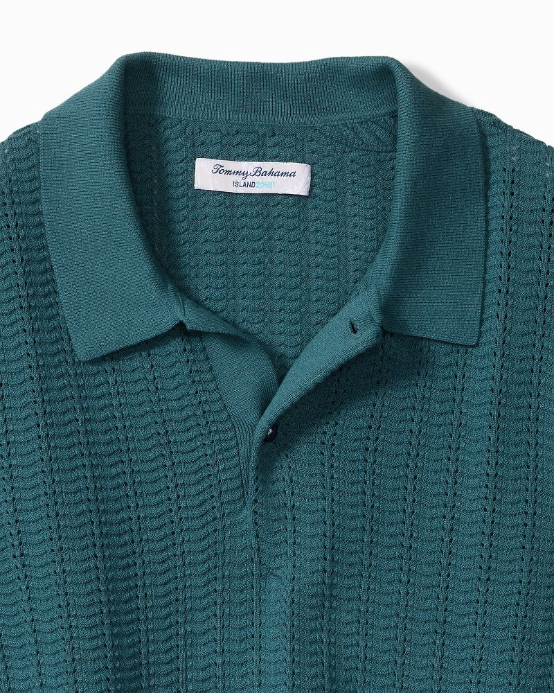 Big &amp; Tall Coolside Sun Bliss IslandZone Polo - Malachite