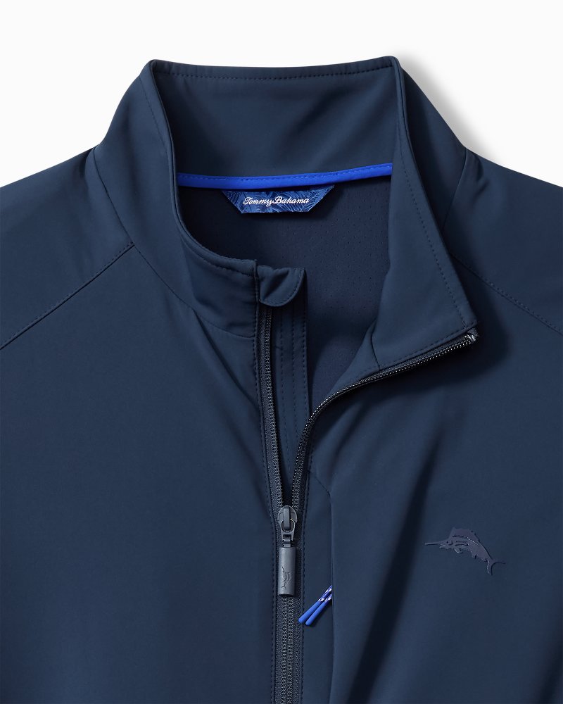 Big &amp; Tall Island Clubhouse Pro Full-Zip Performance Jacket - Ocean Deep