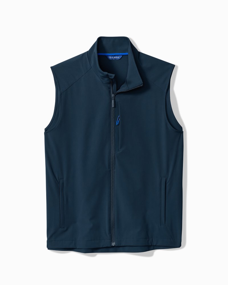 Big &amp; Tall Island Clubhouse Pro Full-Zip Performance Vest - Ocean Deep