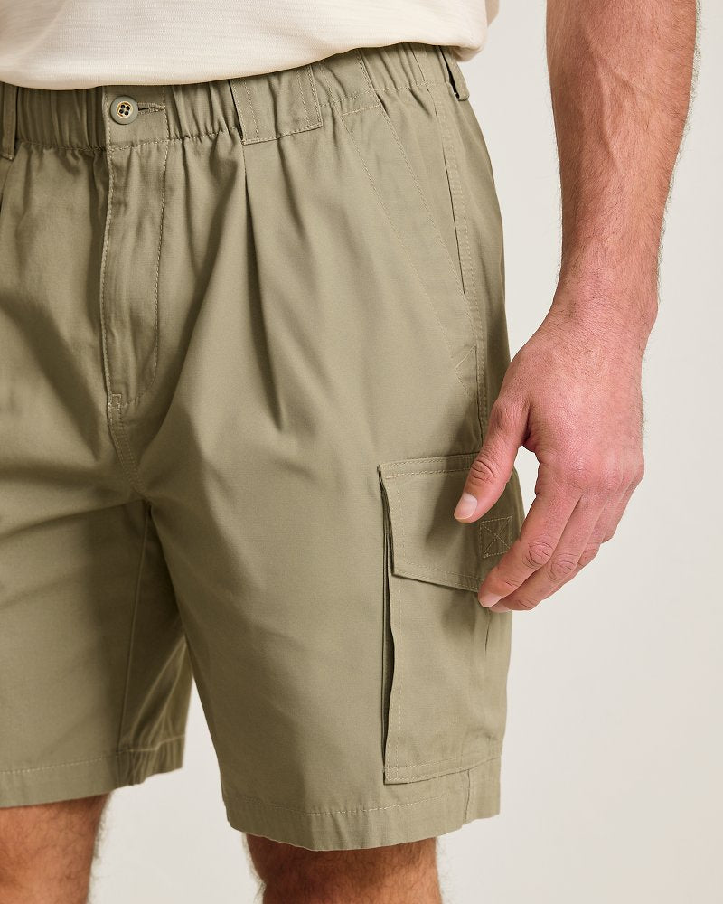 Big &amp; Tall Bahama Survivor E-Waist Cargo Shorts - Rock Shade