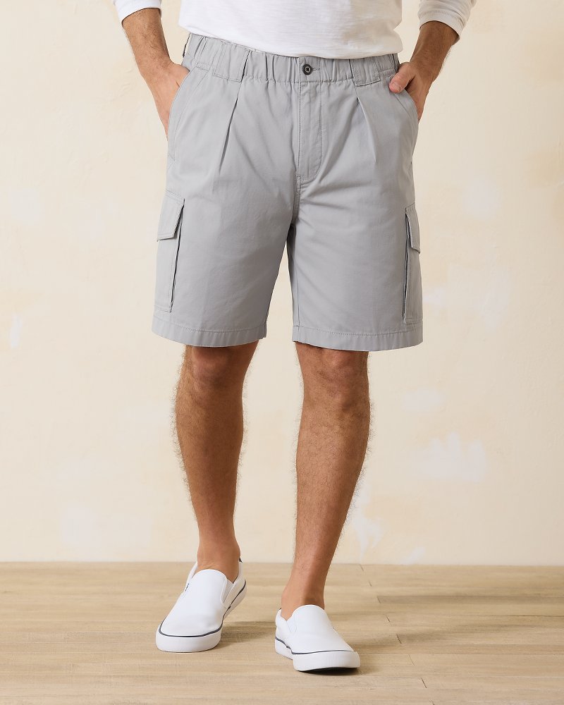 Big &amp; Tall Bahama Survivor E-Waist Cargo Shorts - Dark Gravel