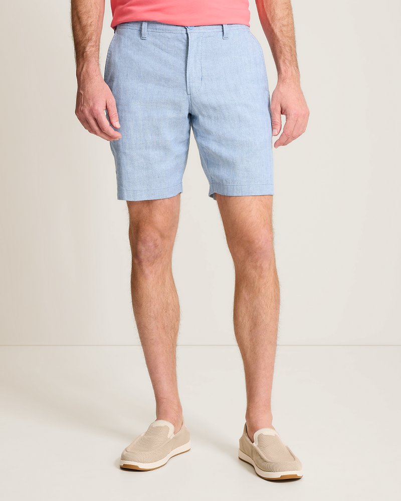 Big &amp; Tall Beach Coast Stretch-Linen Shorts - Ocean City