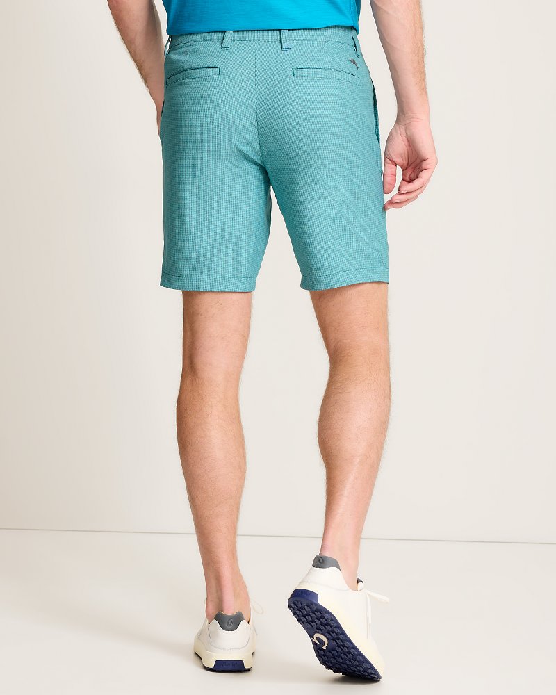 Big &amp; Tall Barbados Pro Vista Check IslandZone Shorts - Seven Seas