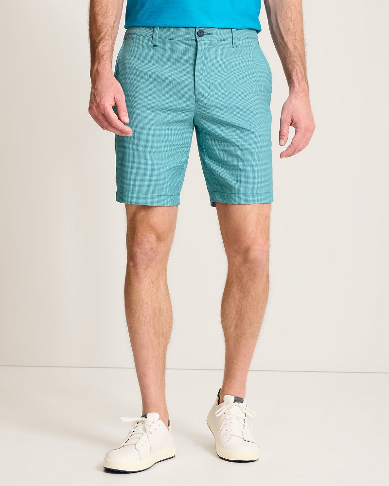 Big &amp; Tall Barbados Pro Vista Check IslandZone Shorts - Seven Seas
