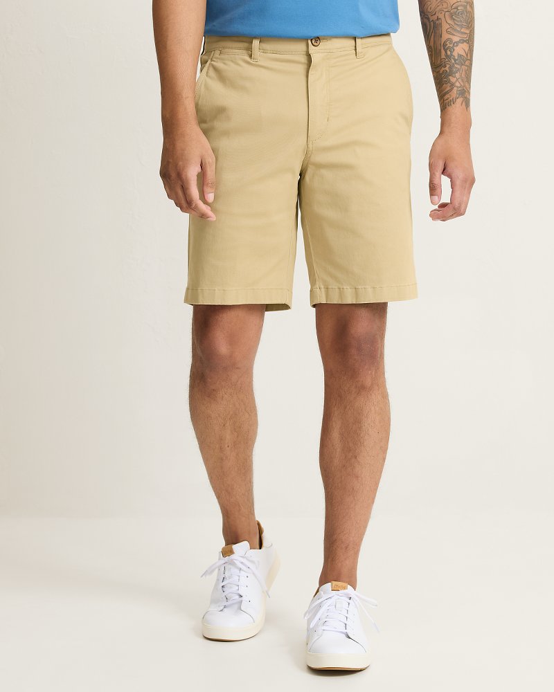 Big &amp; Tall Boracay Island Chino Shorts - Stone Khaki
