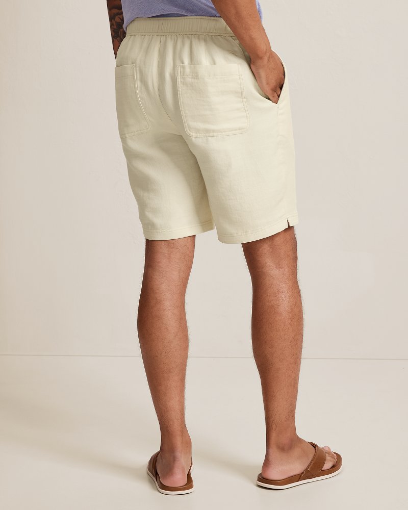 Big &amp; Tall Bora Beach Gauze E-Waist Shorts - Bleached Sand