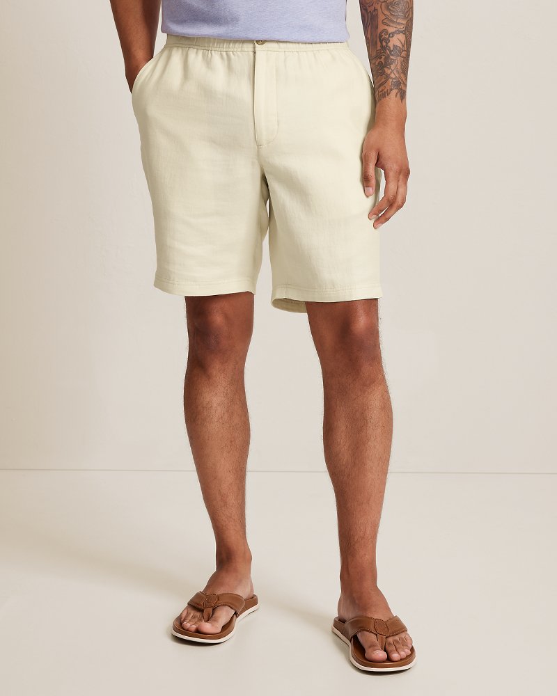 Big &amp; Tall Bora Beach Gauze E-Waist Shorts - Bleached Sand