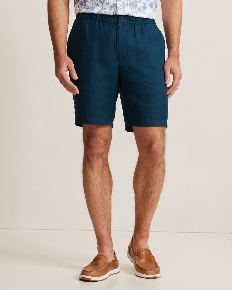 Big &amp; Tall Bora Beach Gauze E-Waist Shorts - Maritime