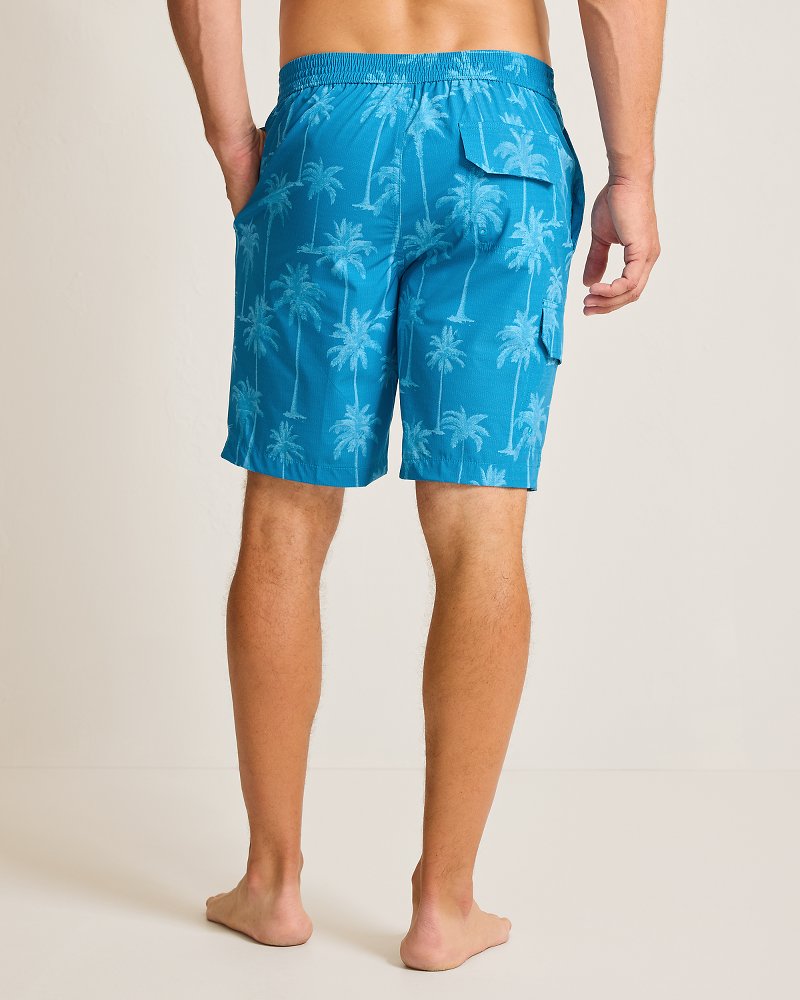 Big &amp; Tall Baja Palmero Boardshorts - Blue Allure