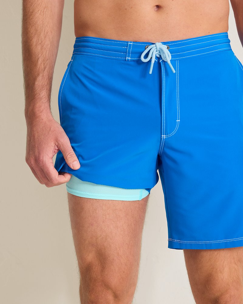Big &amp; Tall Baja Bay Boardshorts - Victoria Blue