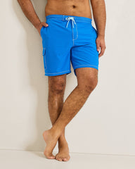 Big &amp; Tall Baja Bay Boardshorts - Victoria Blue