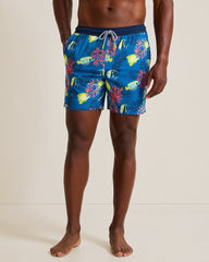 Big &amp; Tall Naples Fishanado Swim Trunks - Victoria Blue
