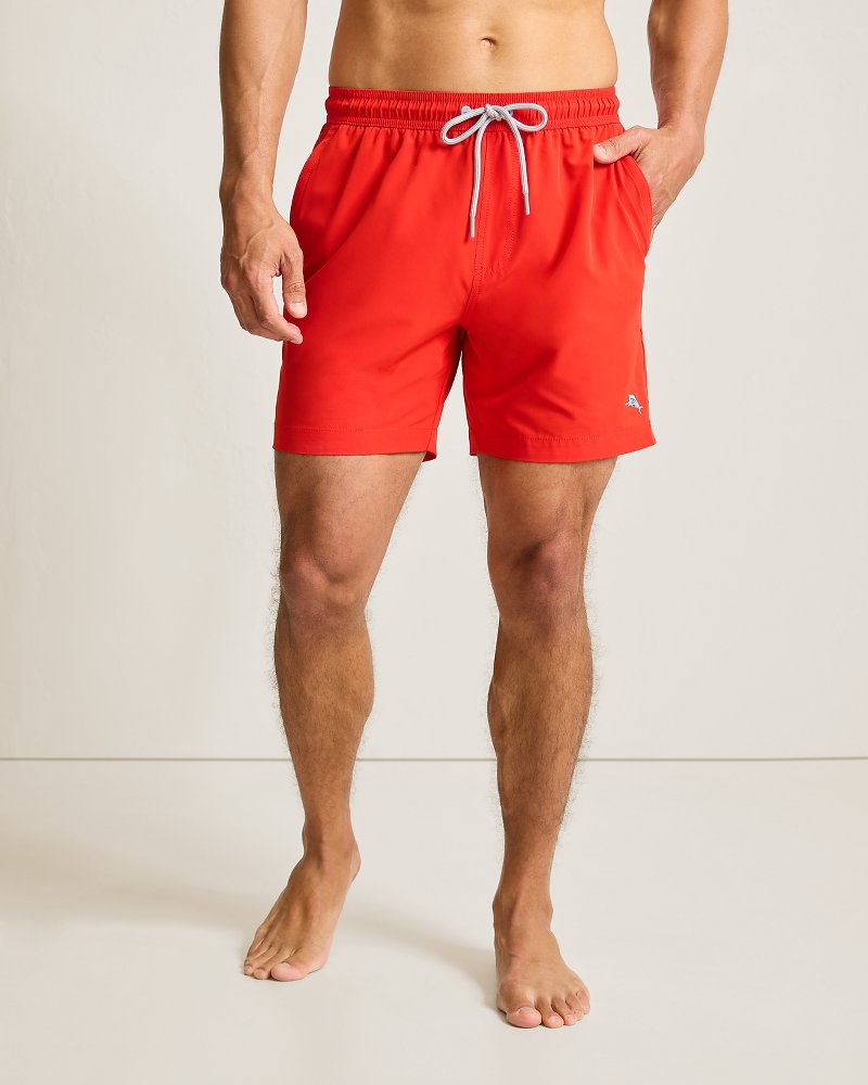 Big &amp; Tall Naples Valley Swim Trunks - Red Tulip