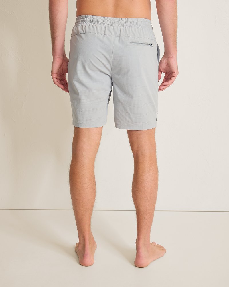 Big &amp; Tall Huntington Bay E-Waist Hybrid Shorts - Arctic