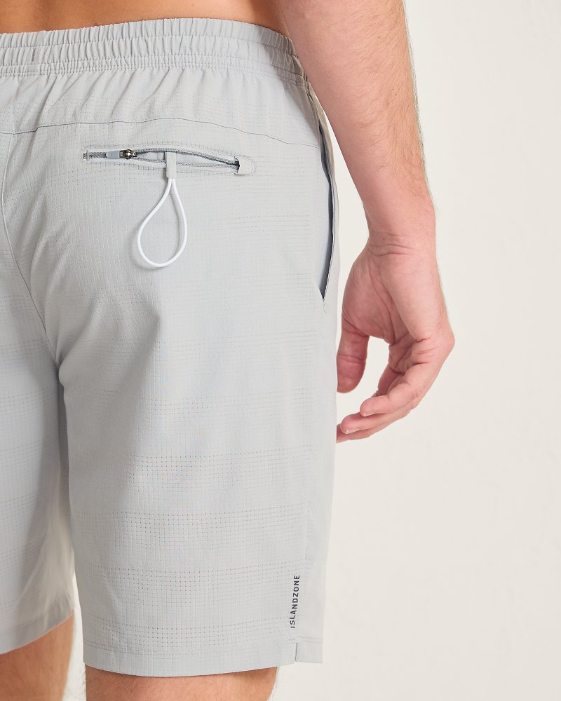 Big &amp; Tall Huntington Bay E-Waist Hybrid Shorts - Arctic