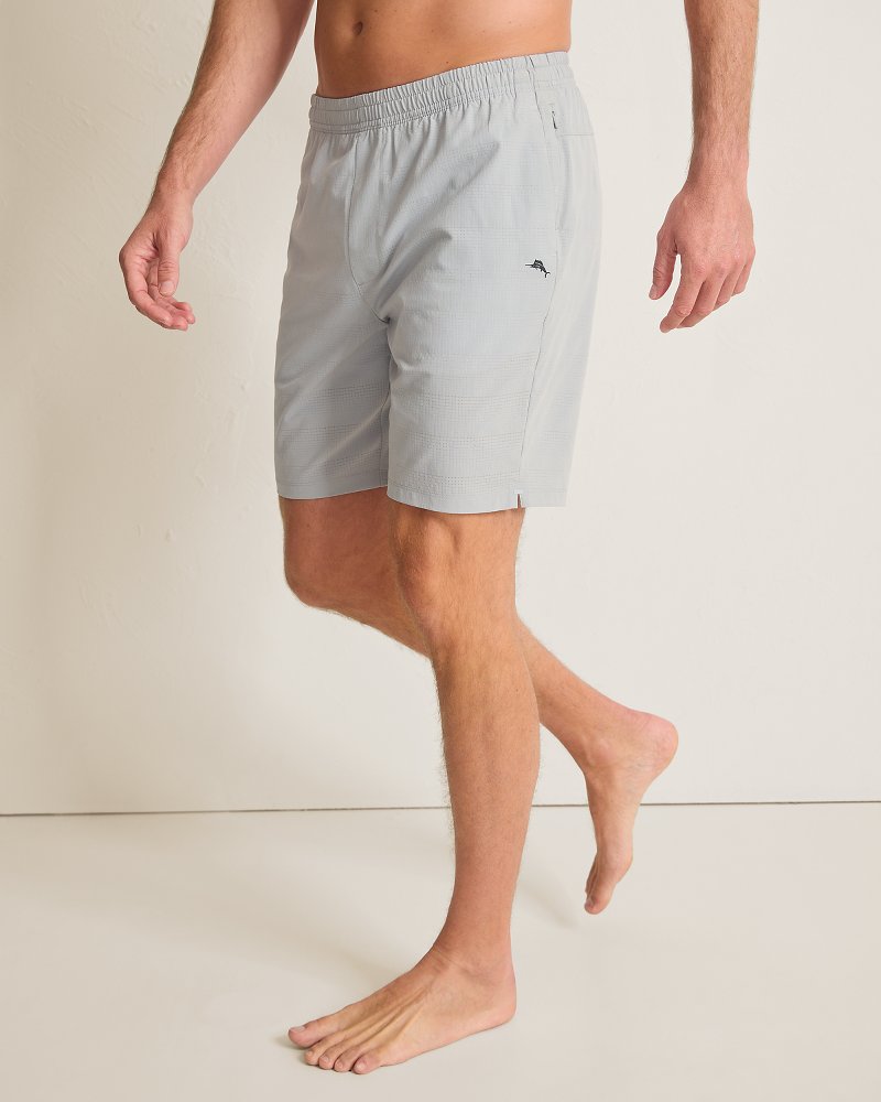 Big &amp; Tall Huntington Bay E-Waist Hybrid Shorts - Arctic