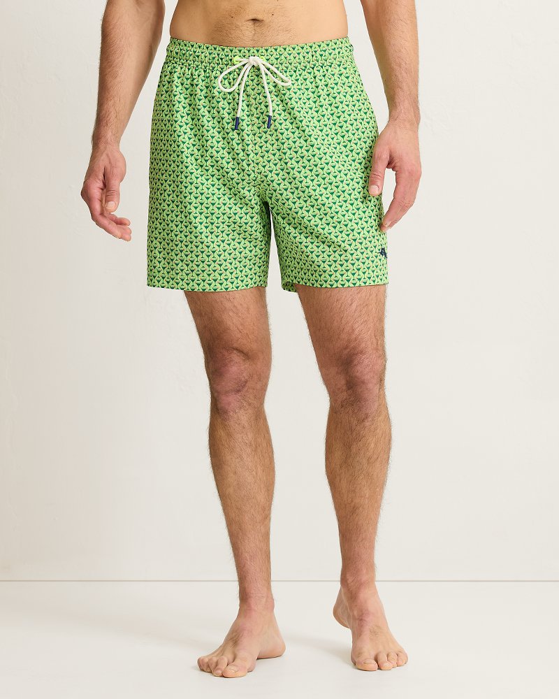 Big &amp; Tall Naples Teeny Martini Swim Trunks - Tequila
