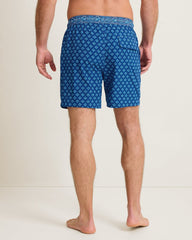Big &amp; Tall Naples Goa Geo Swim Trunks - Indigo Tide