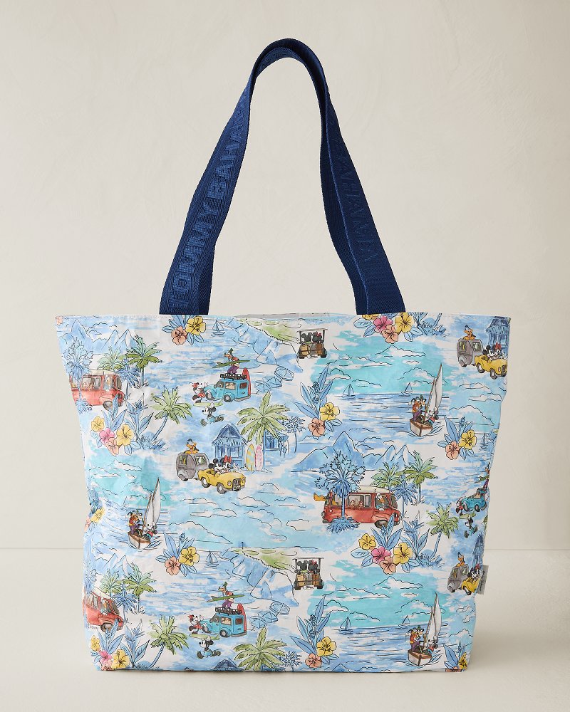 Exclusive Tommy Bahama x Disney x Aloha Collection Friends on the Move Day Tripper Tote - Light Blue