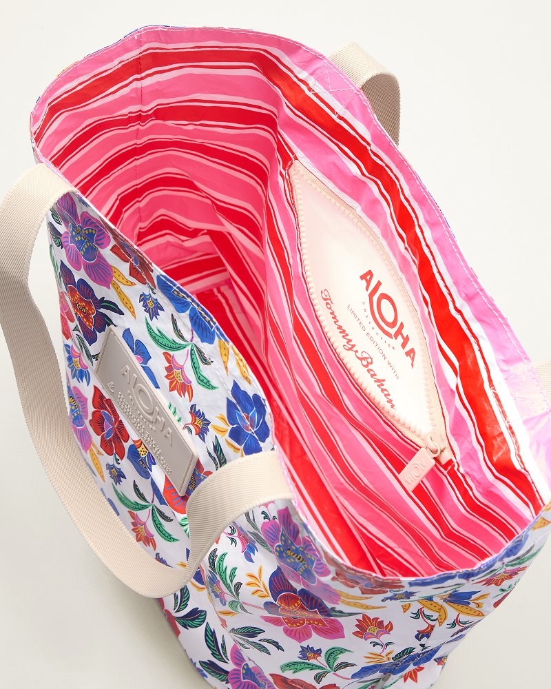 Tommy Bahama Exclusive Aloha Collection Tropi Flora Reversible Tote - Tropiflora