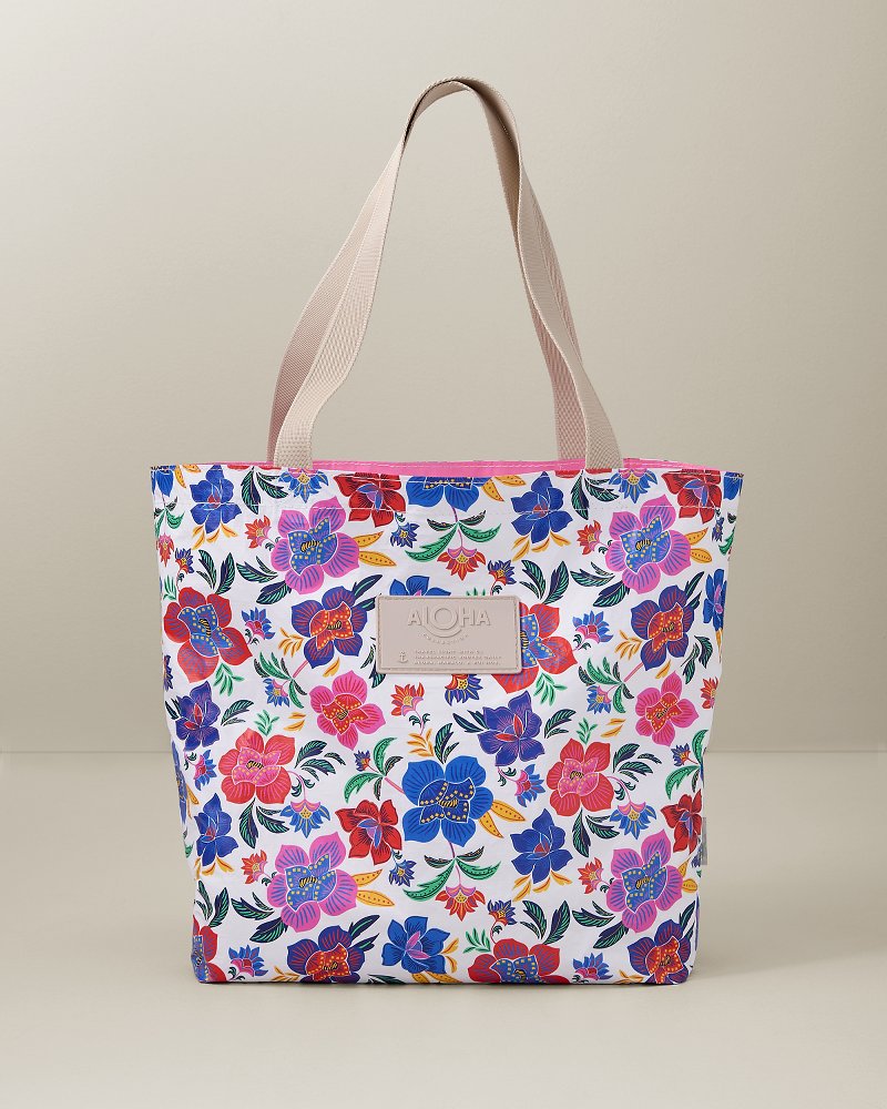 Tommy Bahama Exclusive Aloha Collection Tropi Flora Reversible Tote - Tropiflora