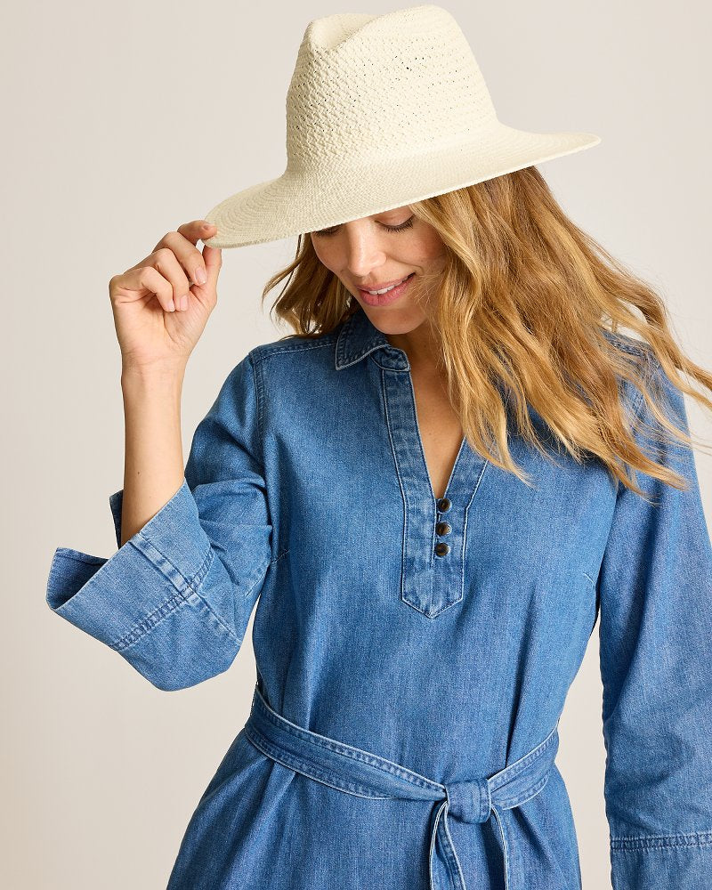 Vented Luxe Packable Hat - Bleach