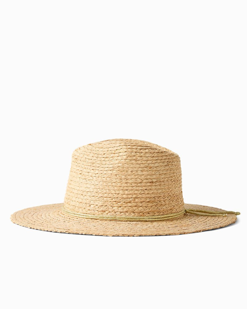Raffia Braid Continental Hat - Natural