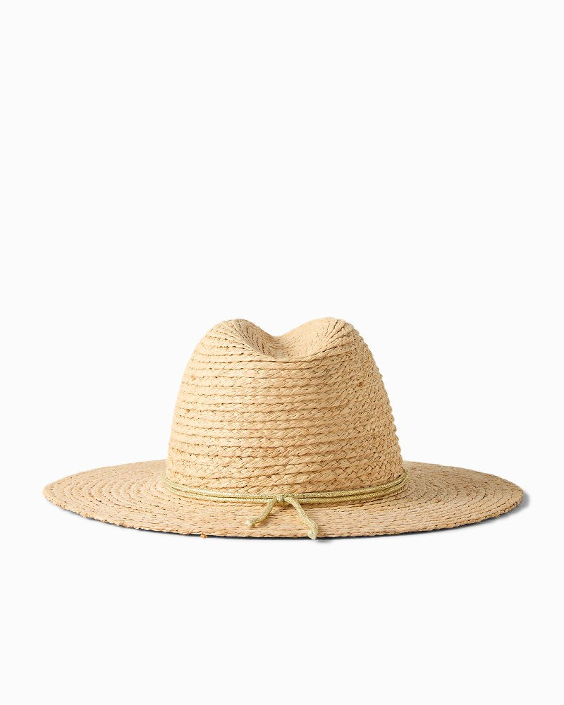 Raffia Braid Continental Hat - Natural