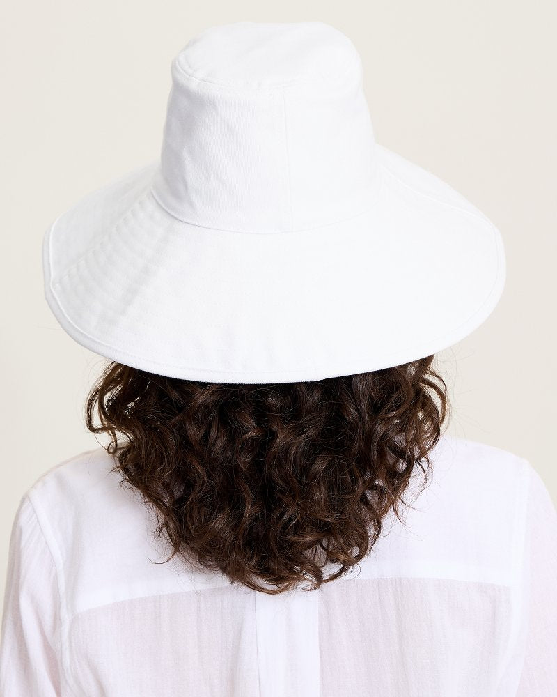 Livvy Packable Sun Hat - White