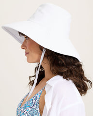 Livvy Packable Sun Hat - White