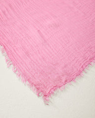 Modal Silk Crinkle Wrap - Beach Pink