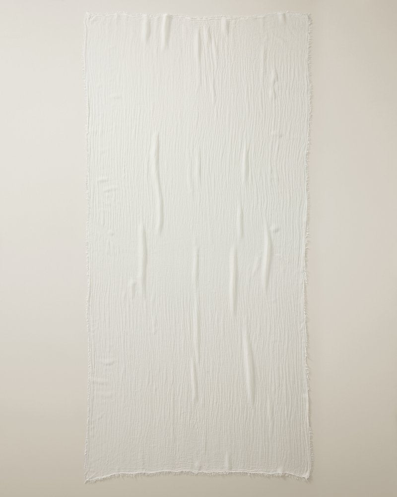 Modal Silk Crinkle Wrap - Cream