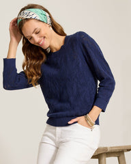 Sail Away Silk Square Scarf - Chambray