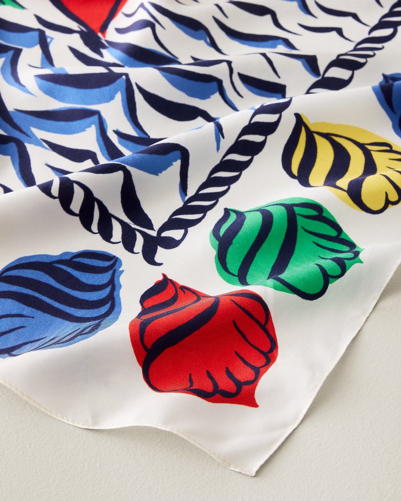 Sail Away Silk Square Scarf - Multicolor
