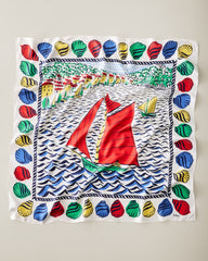 Sail Away Silk Square Scarf - Multicolor